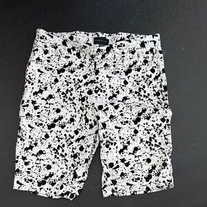 Premise Black and White Splatter Women's Shorts
